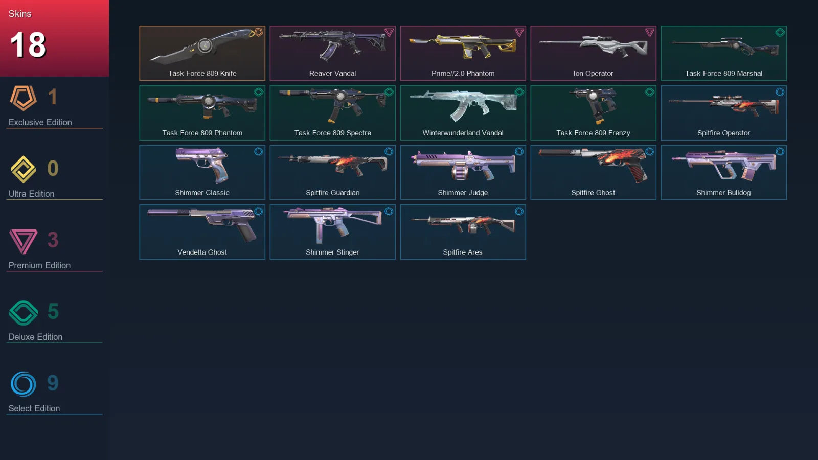 AP | Lv81 | Unranked | 18 Skin | 20 Agent | 44 Buddy — Valorant account