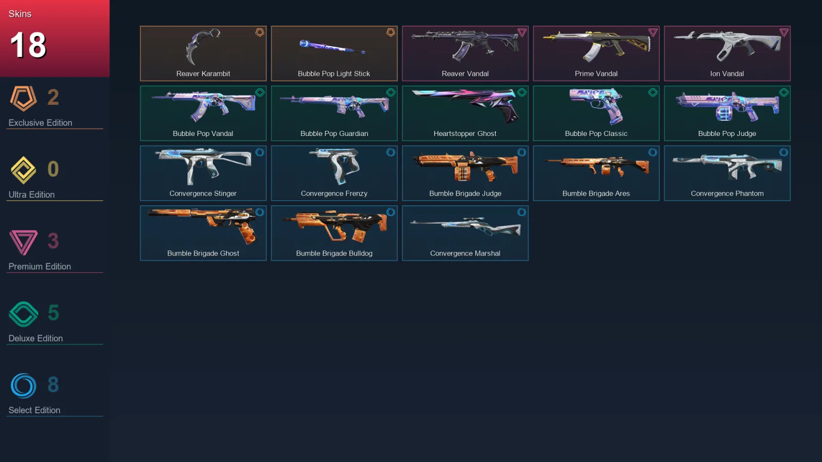 BR | Lv65 | Unranked | 18 Skin | 15 Agent | 27 Buddy