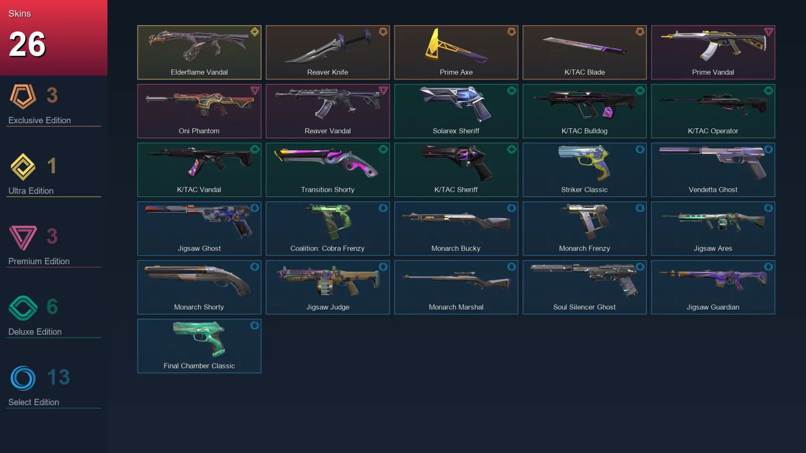 LA | Lv160 | Unranked | 26 Skin | 28 Agent | 71 Buddy