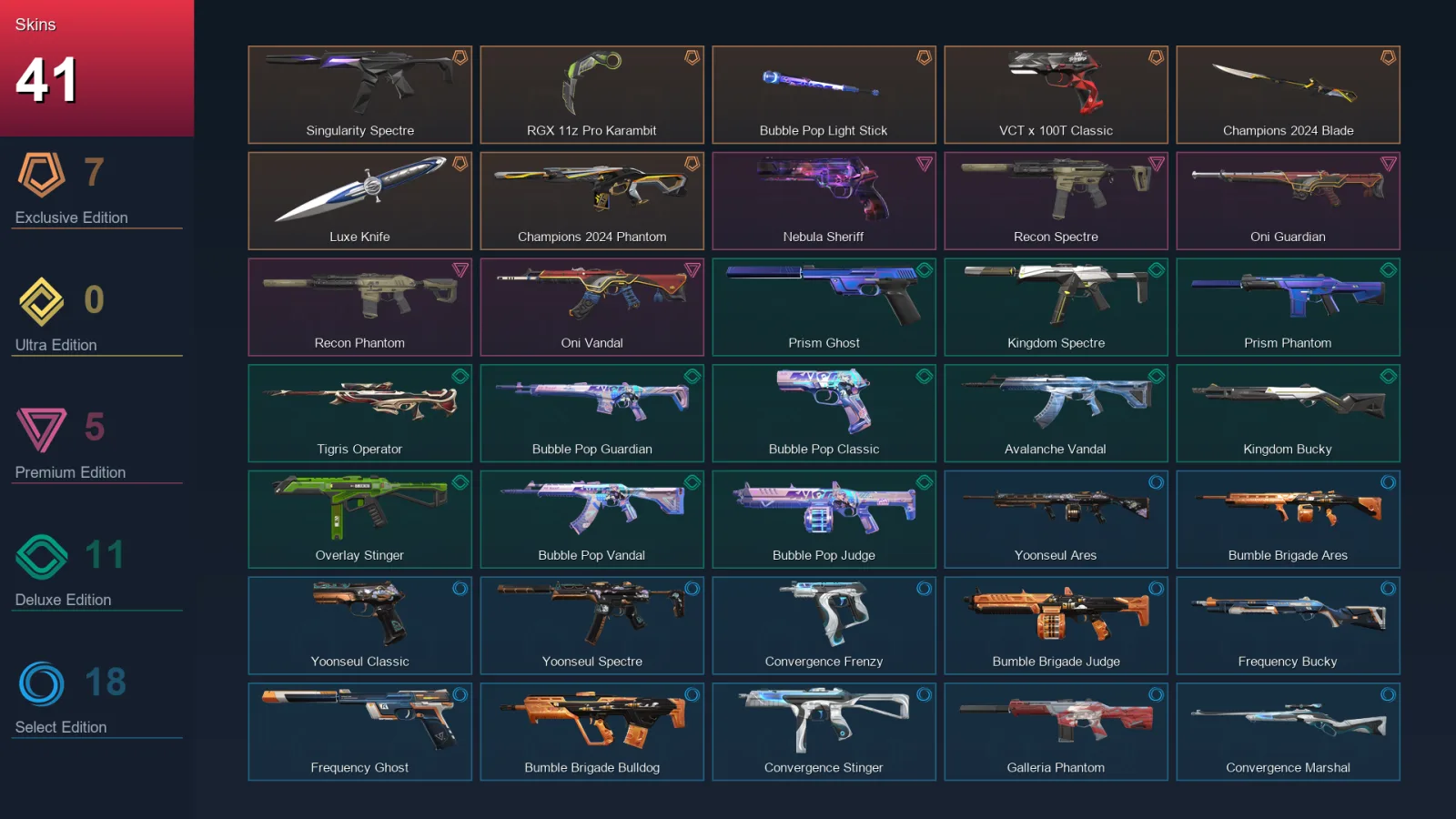 NA | Lv31 | Unranked | 41 Skin | 12 Agent | 35 Buddy — Valorant account
