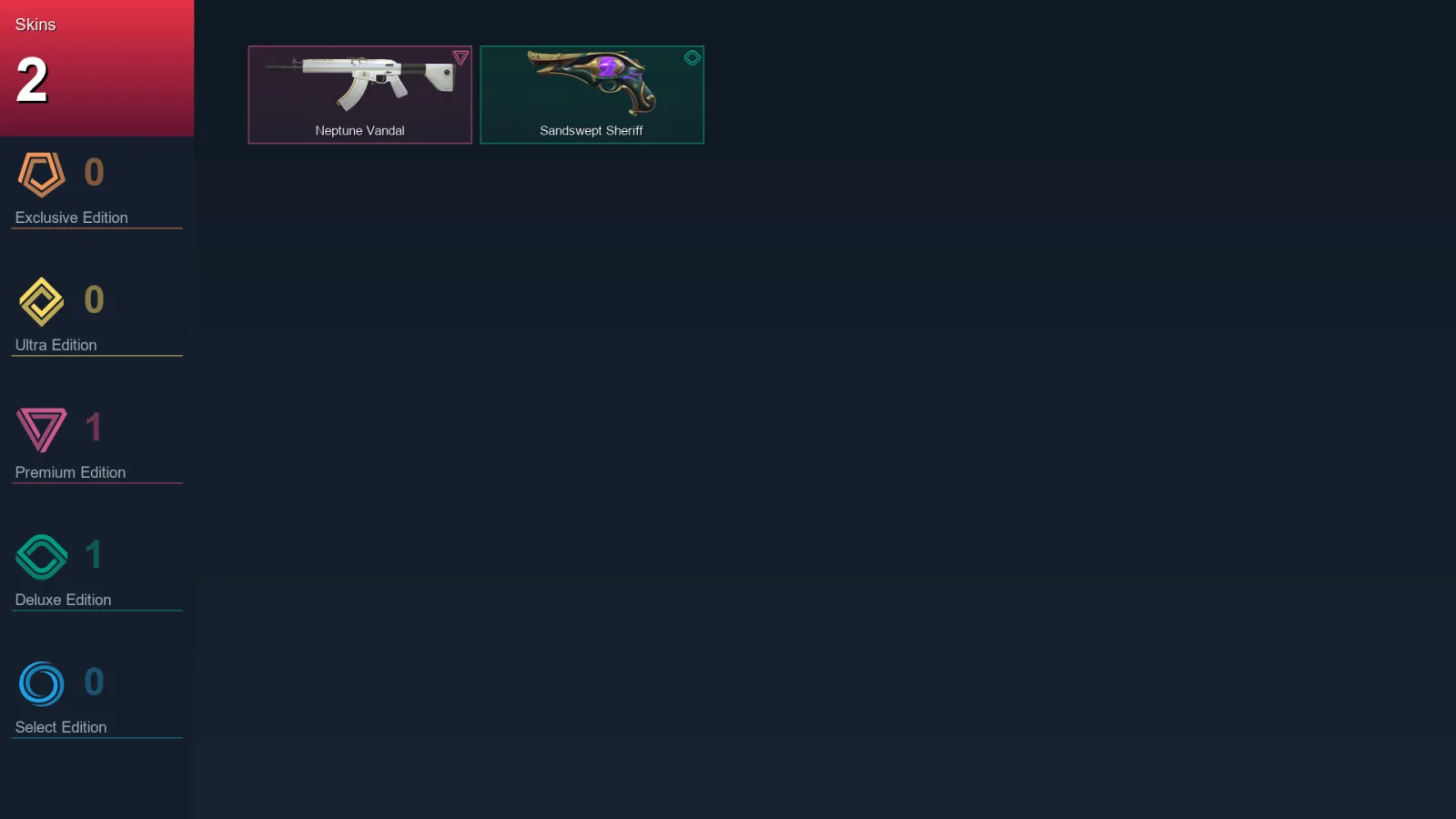 AP | Lv50 | Unranked | 2 Skin | 18 Agent | 17 Buddy
