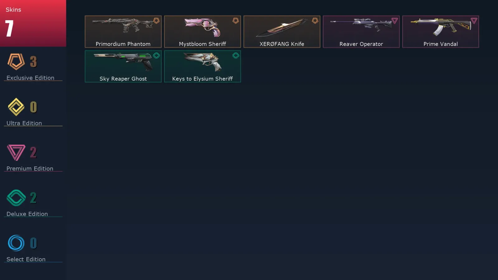 [Valorant] | EU | Level 71 | Gold 1 | 18 Agents | 7 Skins