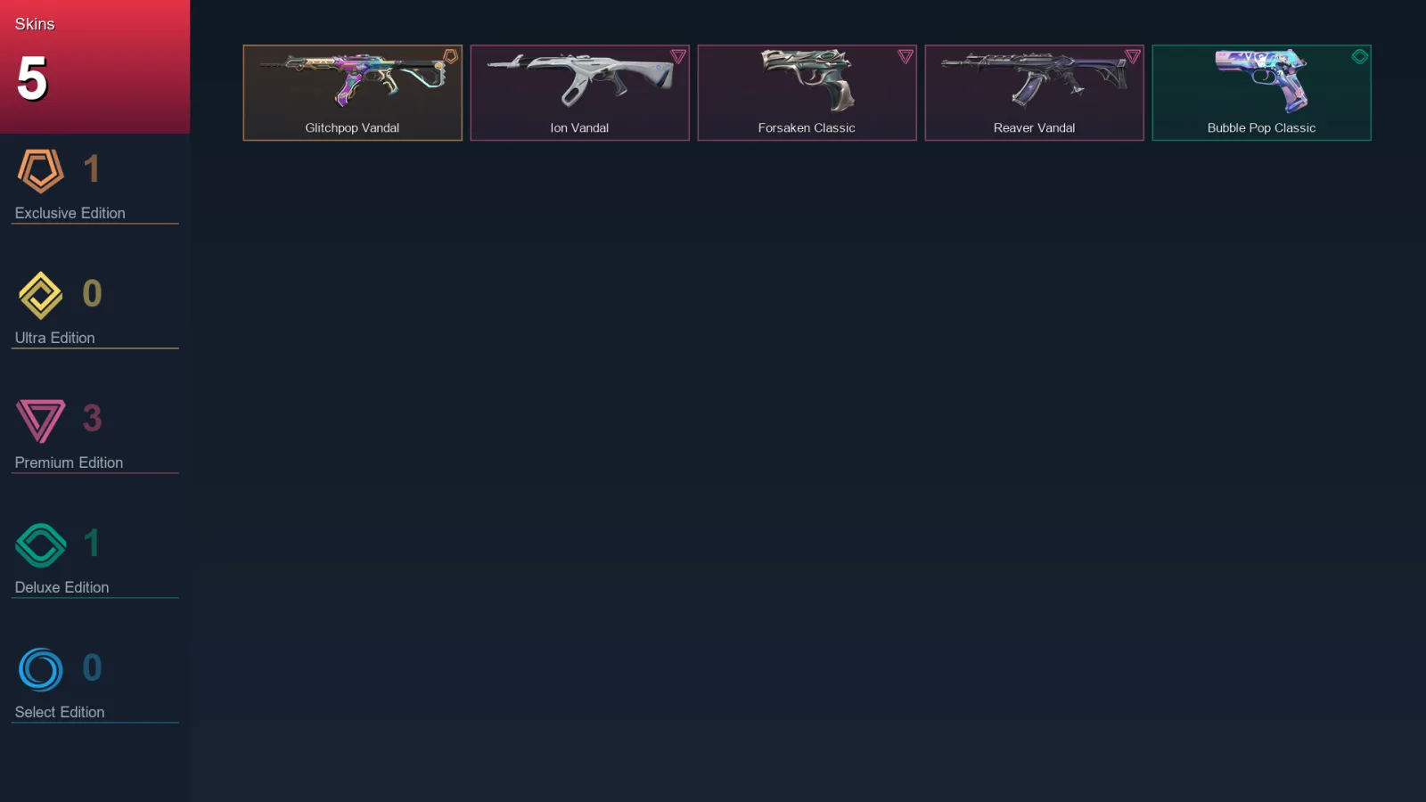 EU | Lv80 | Unranked | 5 Skin | 28 Agent | 27 Buddy