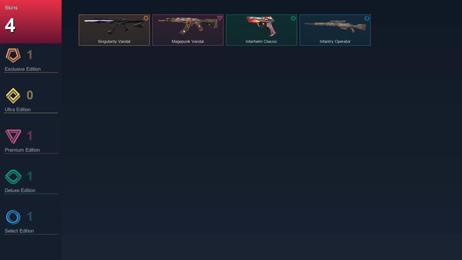 BR | Lv33 | Unranked | 4 Skin | 14 Agent | 13 Buddy