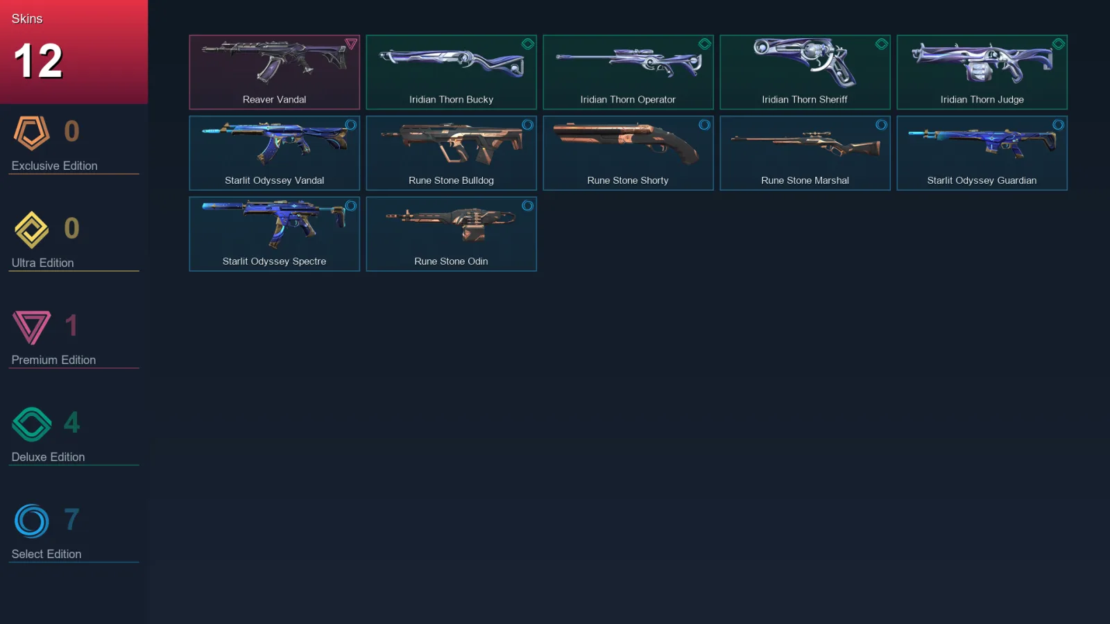 NA | Lv30 | Unranked | 12 Skin | 9 Agent | 15 Buddy
