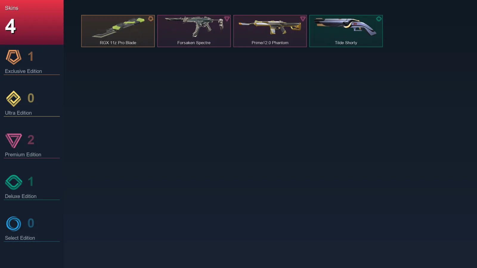 AP | Lv37 | Unranked | 4 Skin | 12 Agent | 10 Buddy