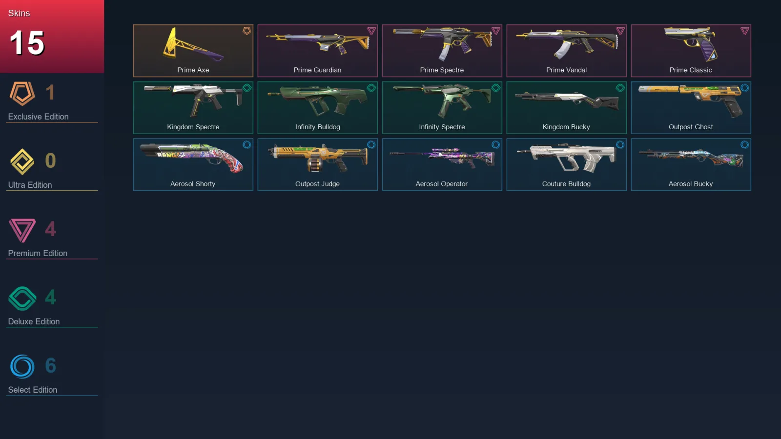 EU | Lv29 | Unranked | 15 Skin | 17 Agent | 18 Buddy — Valorant account