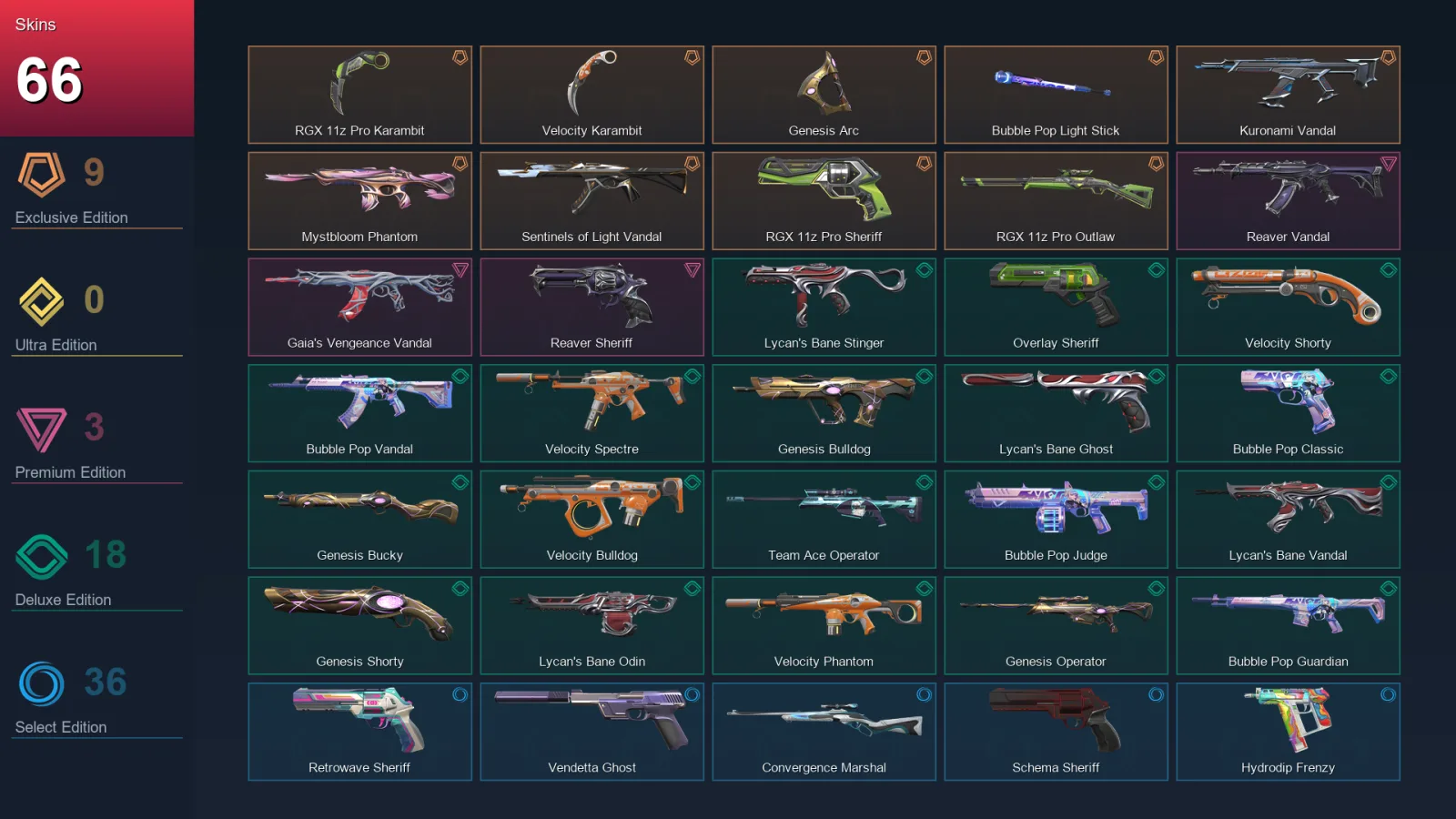 NA | Lv193 | Unranked | 66 Skin | 26 Agent | 105 Buddy