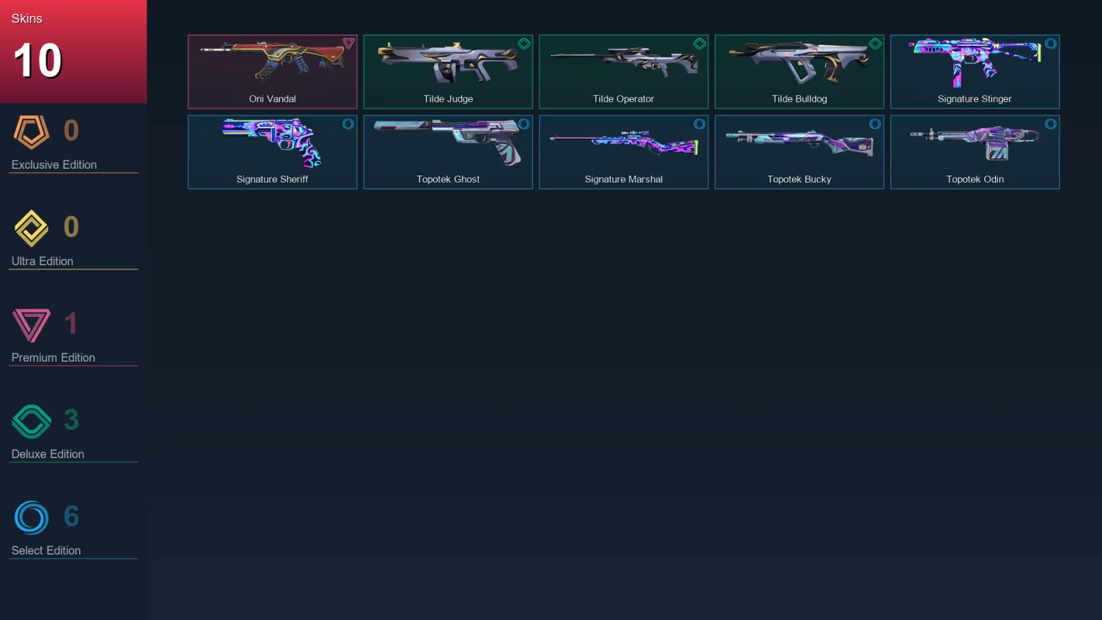 EU | Lv44 | Unranked | 10 Skin | 16 Agent | 19 Buddy