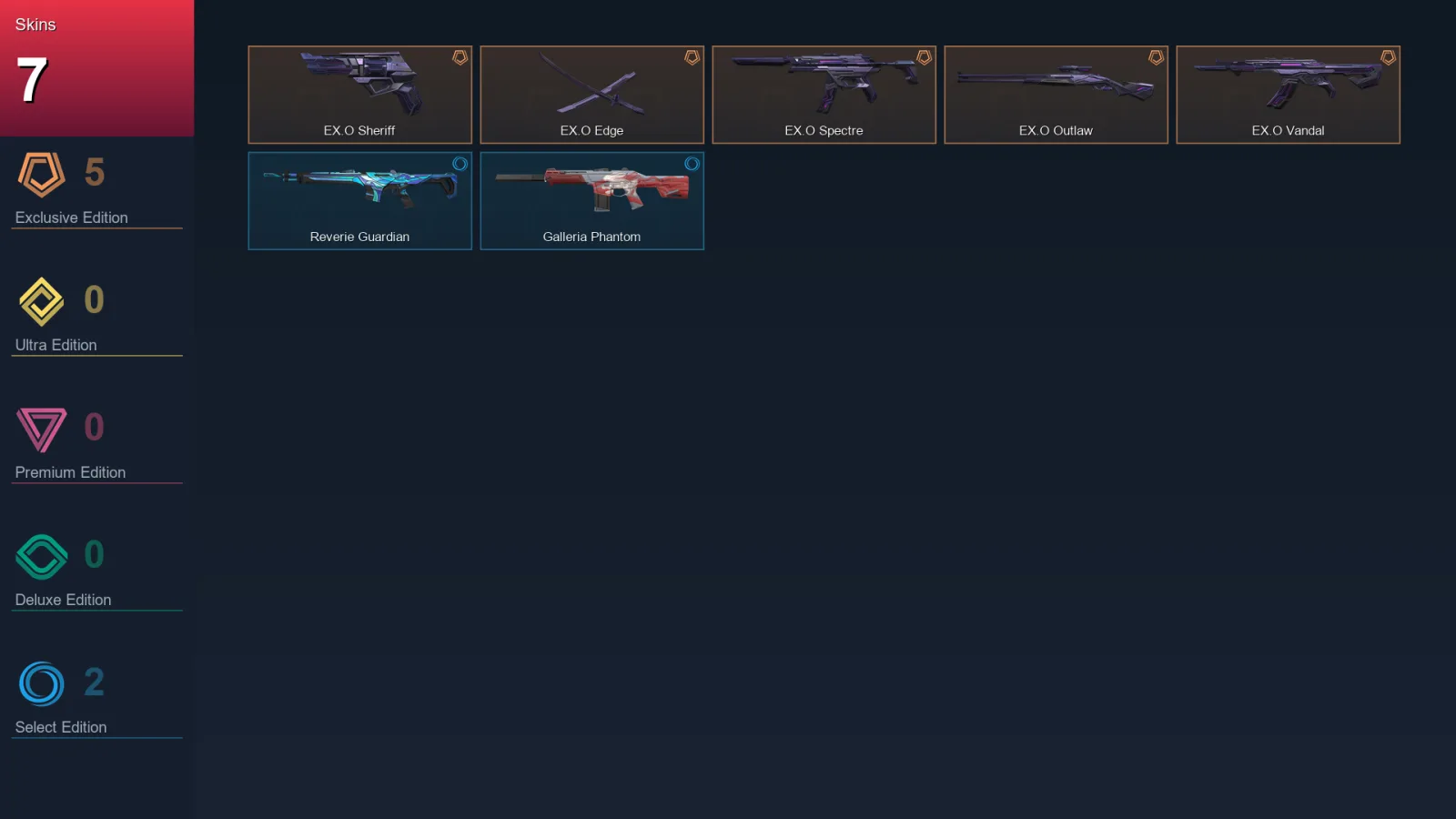 EU | Lv21 | Unranked | 7 Skin | 8 Agent | 5 Buddy