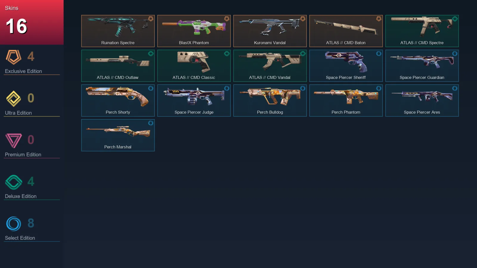 EU | Lv38 | Unranked | 16 Skin | 13 Agent | 18 Buddy — Valorant account