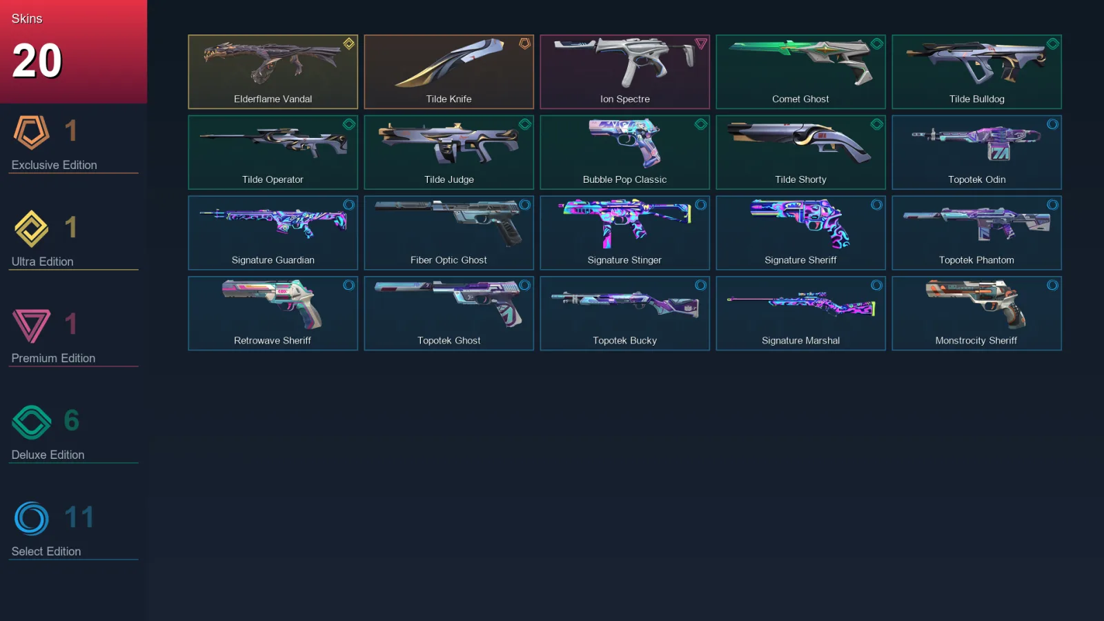 AP | Lv139 | Unranked | 20 Skin | 26 Agent | 60 Buddy