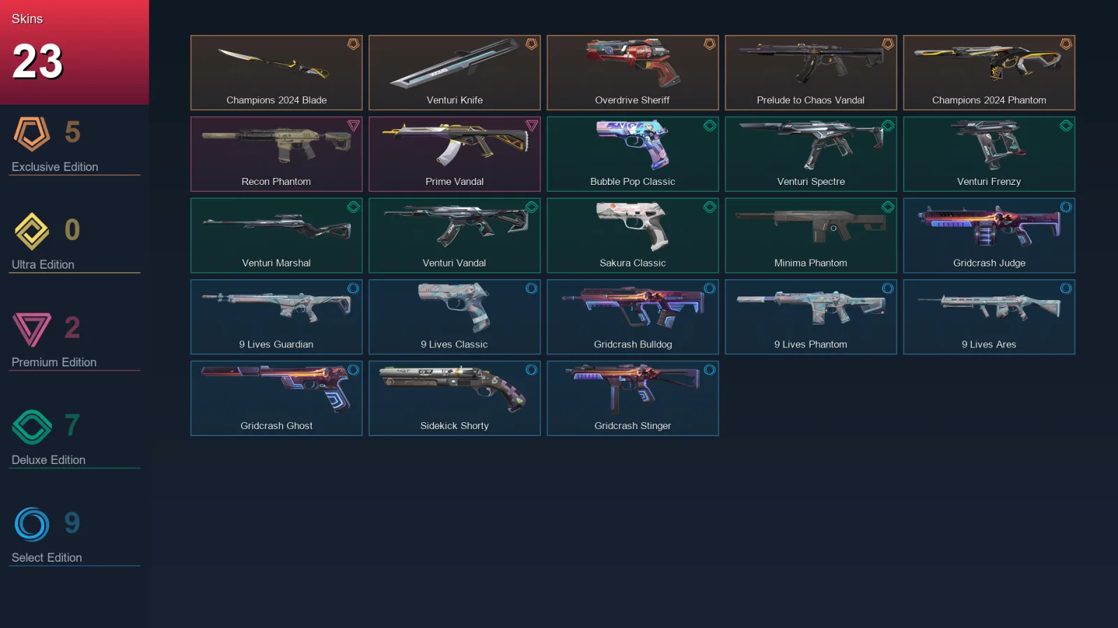 EU | Lv89 | Unranked | 23 Skin | 27 Agent | 59 Buddy