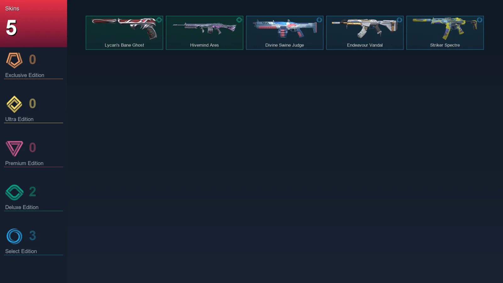 NA | Lv31 | Unranked | 5 Skin | 12 Agent | 19 Buddy