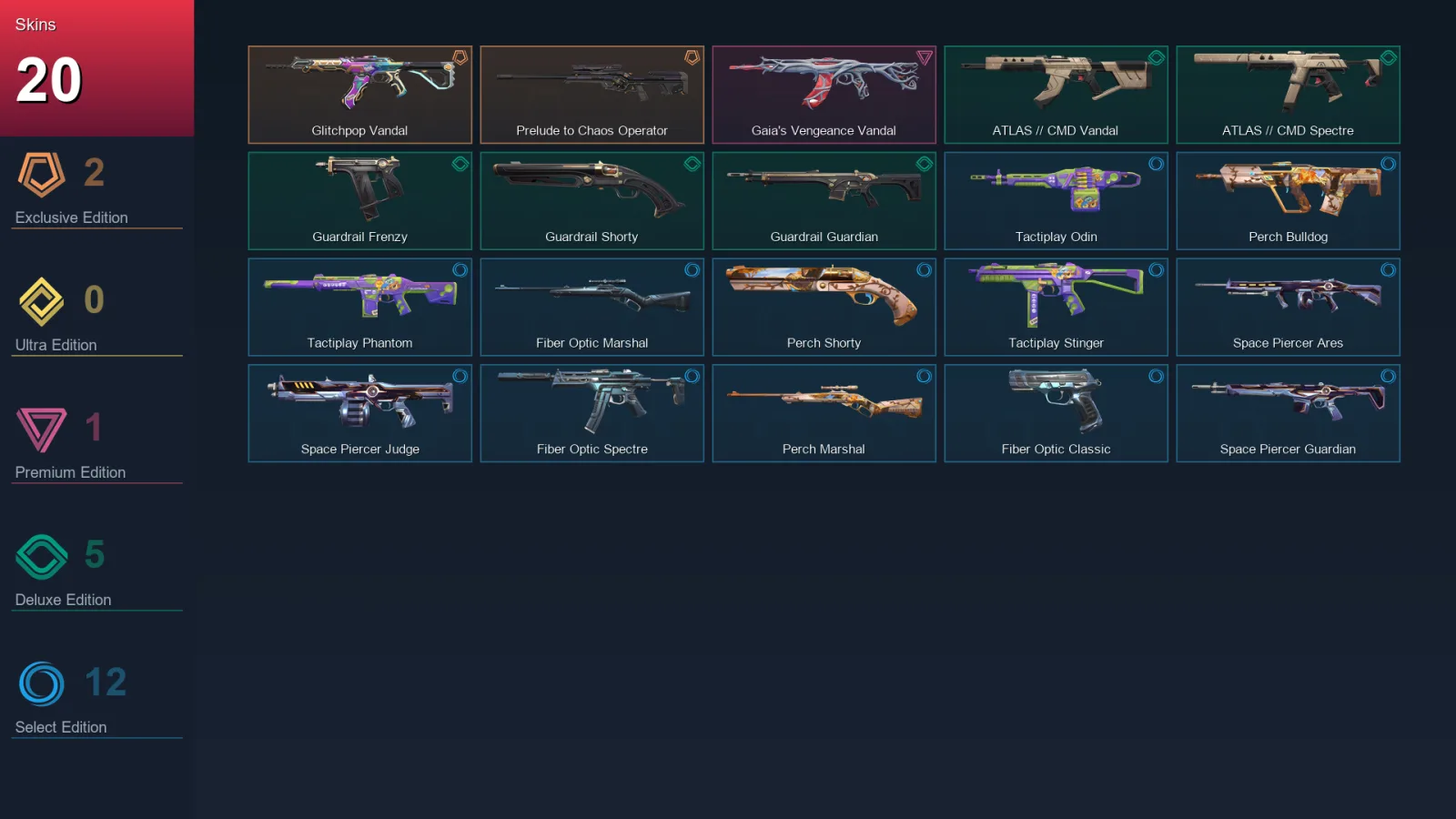 EU | Lv31 | Unranked | 20 Skin | 10 Agent | 17 Buddy