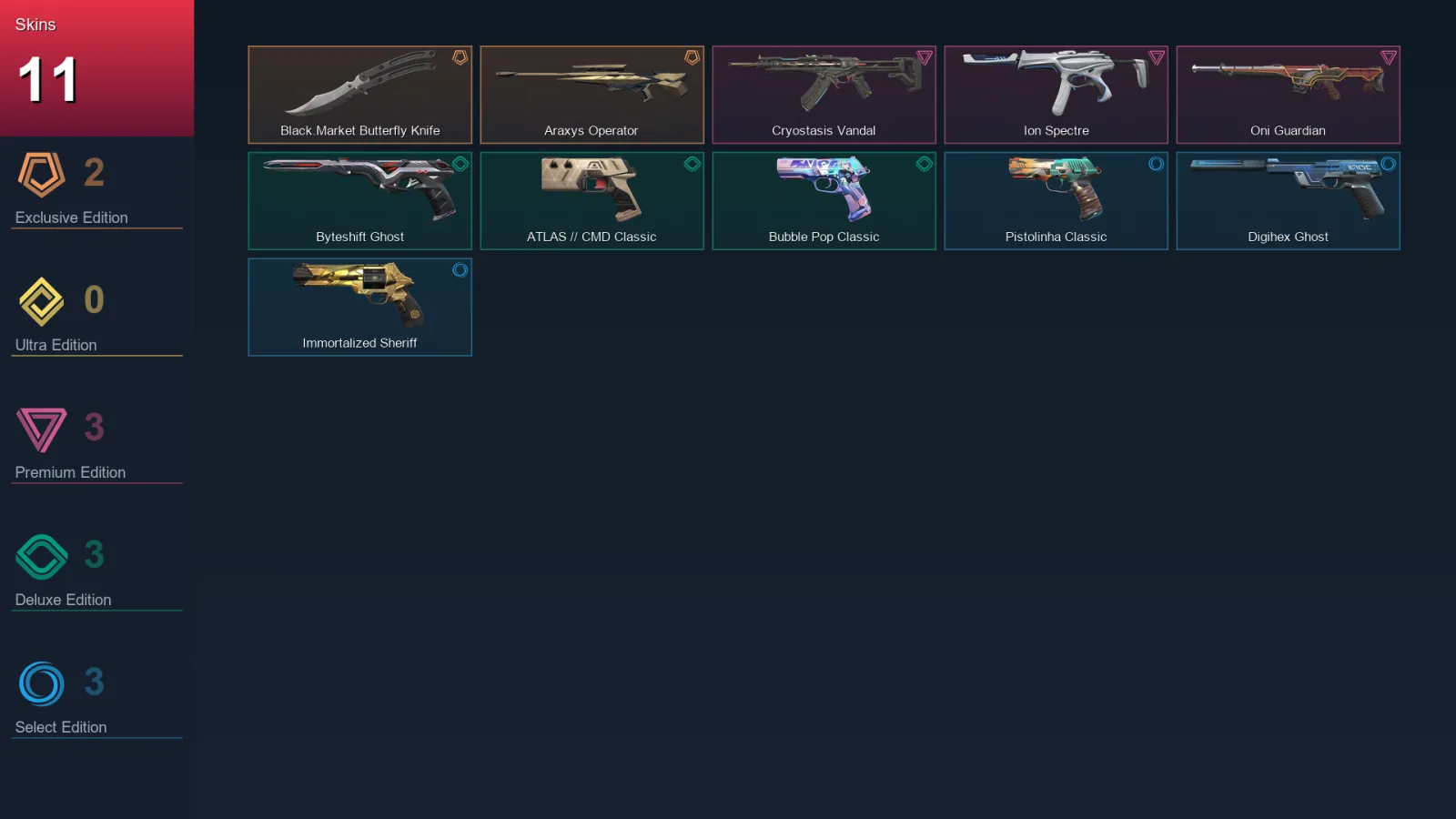 EU | Lv126 | Unranked | 11 Skin | 27 Agent | 48 Buddy — Valorant account