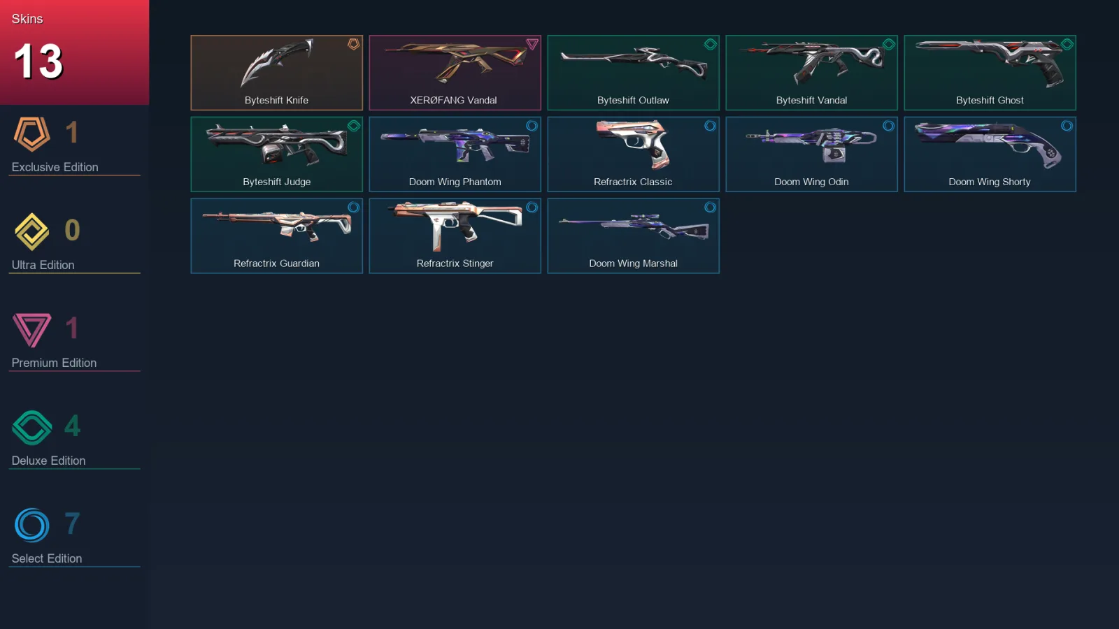 BR | Lv32 | Unranked | 13 Skin | 12 Agent | 21 Buddy