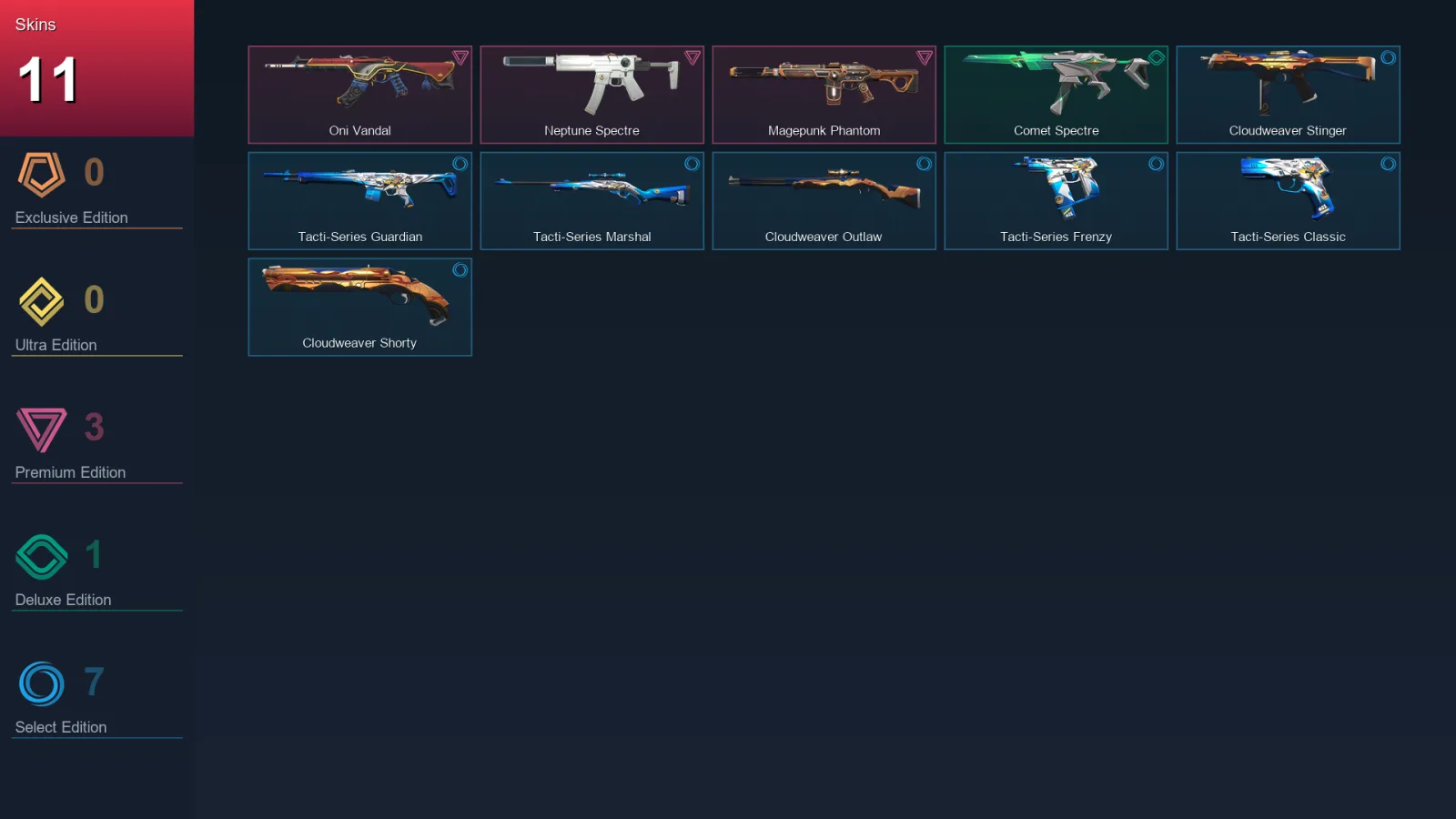 EU | Lv62 | Unranked | 11 Skin | 21 Agent | 28 Buddy
