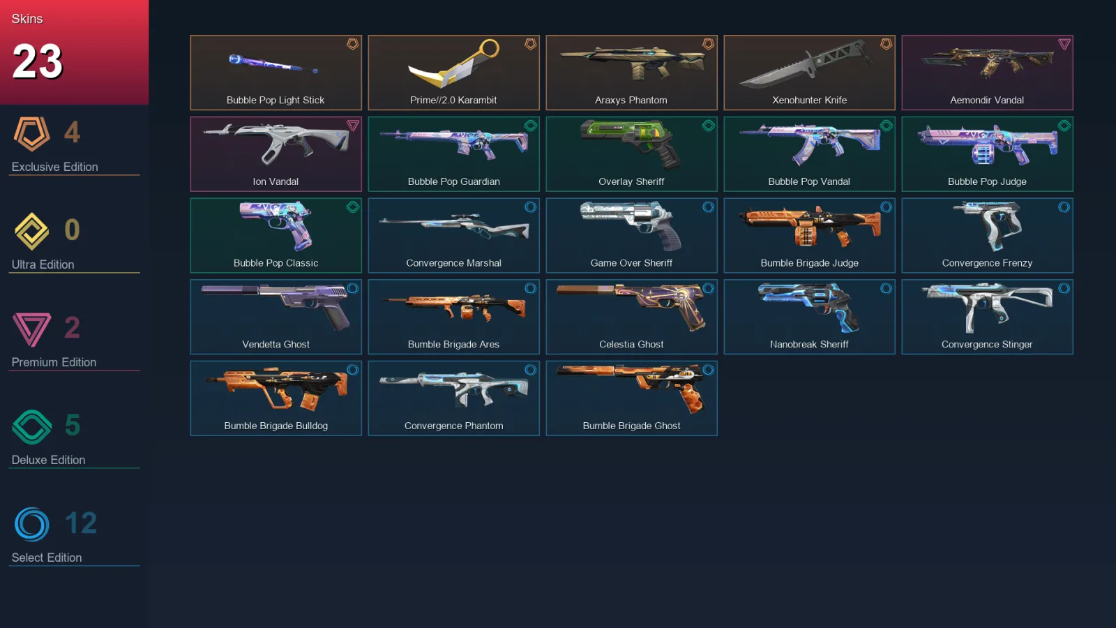 BR | Lv128 | Unranked | 23 Skin | 28 Agent | 50 Buddy — Valorant account
