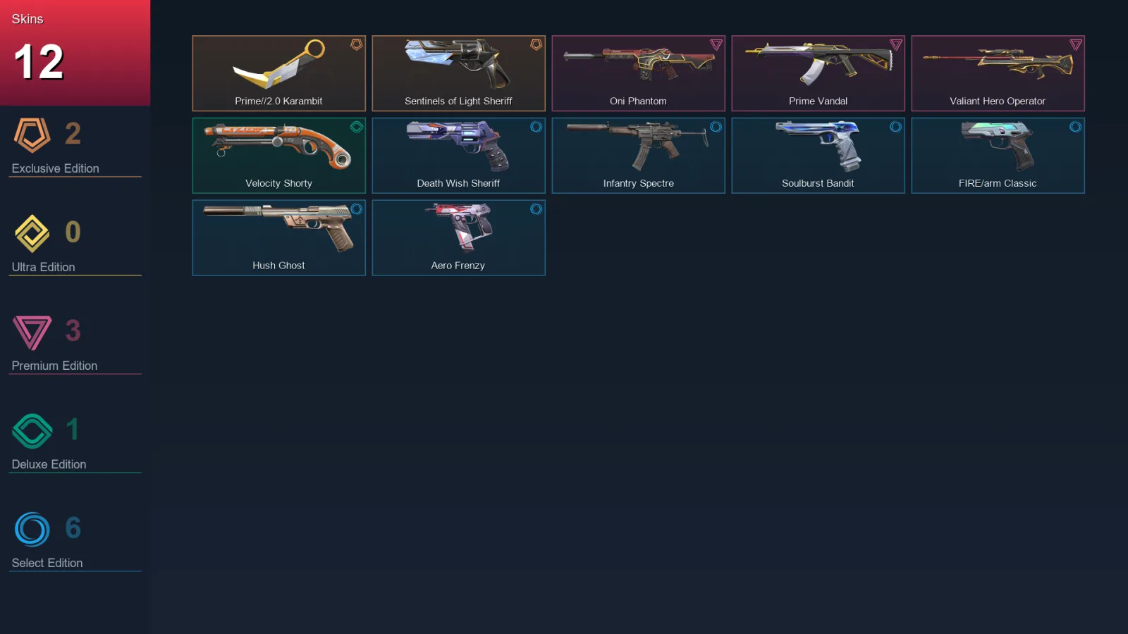 AP | Lv104 | Unranked | 12 Skin | 29 Agent | 45 Buddy