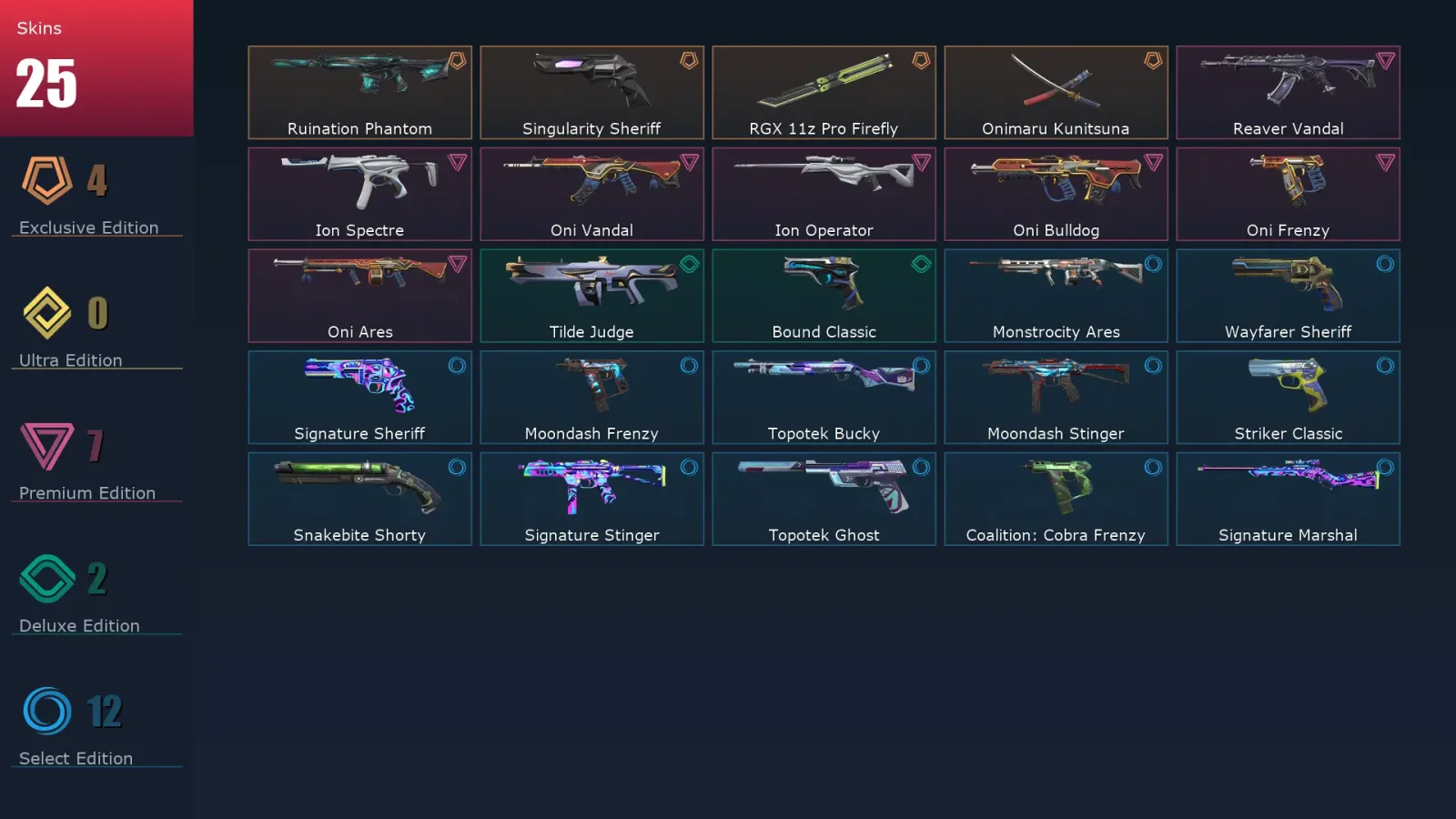 [Valorant] | EU | Level 95 | 21 Agents | 25 Skins — Valorant account