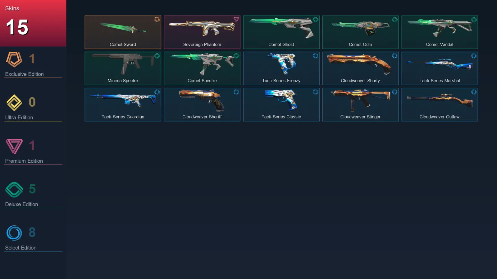 LA | Lv45 | Unranked | 15 Skin | 15 Agent | 20 Buddy