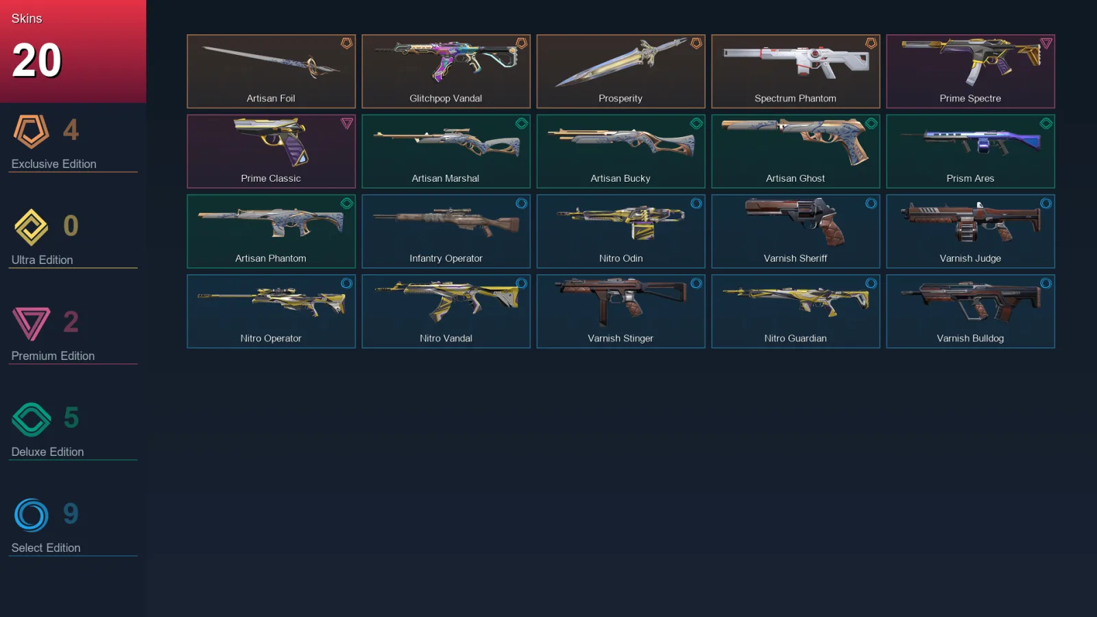LA | Lv54 | Unranked | 20 Skin | 17 Agent | 24 Buddy