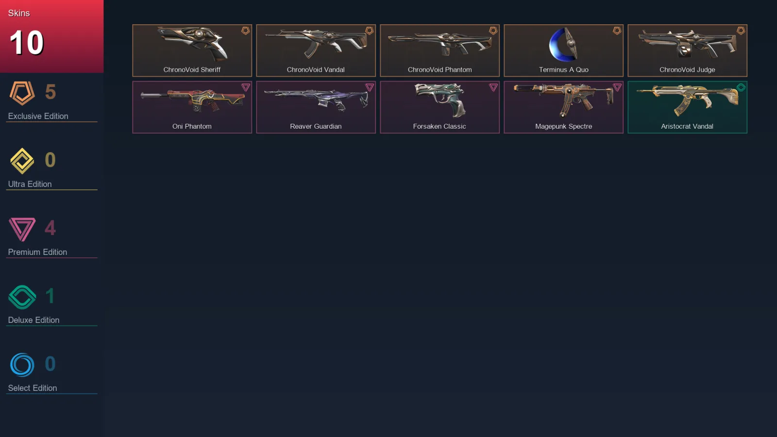 AP | Lv40 | Unranked | 10 Skin | 12 Agent | 18 Buddy