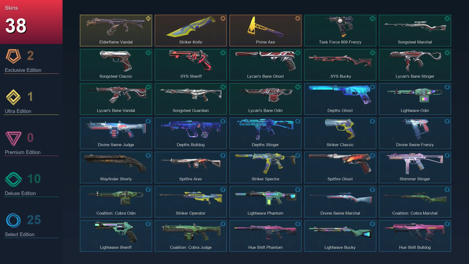 EU | Lv32 | Unranked | 38 Skin | 18 Agent | 35 Buddy