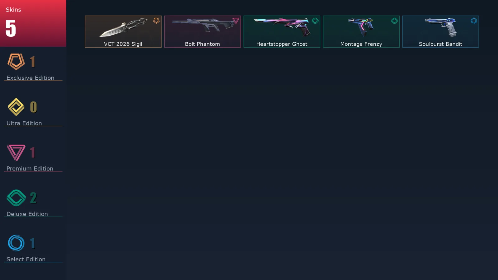 [Valorant] | EU | Level 118 | Ascendant 1 | 29 Agents | 5 Skins