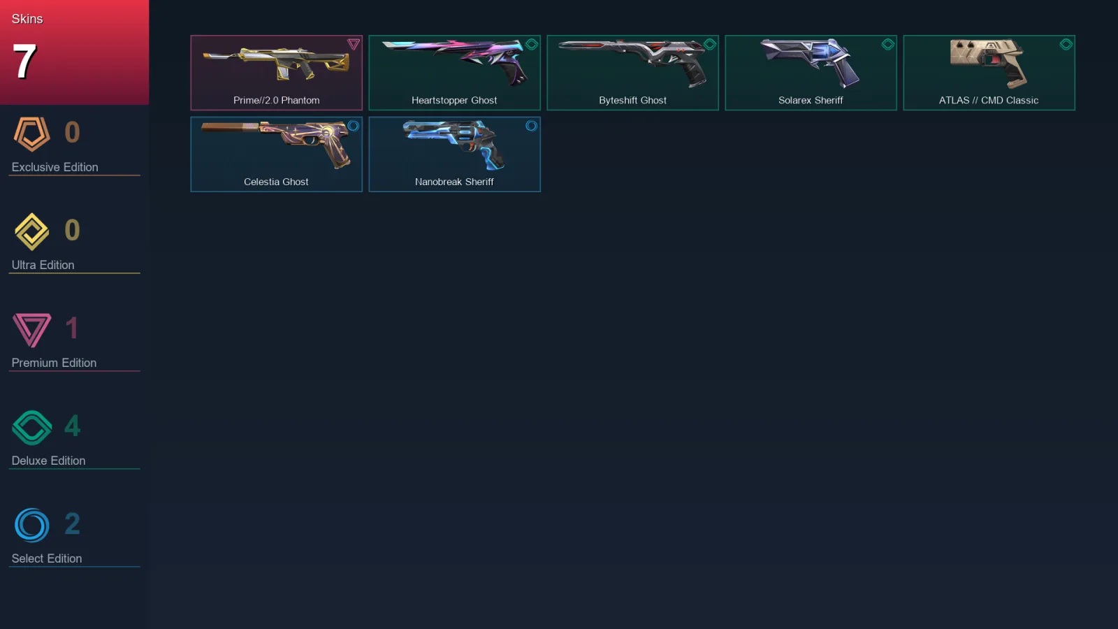 AP | Lv137 | Unranked | 7 Skin | 29 Agent | 41 Buddy