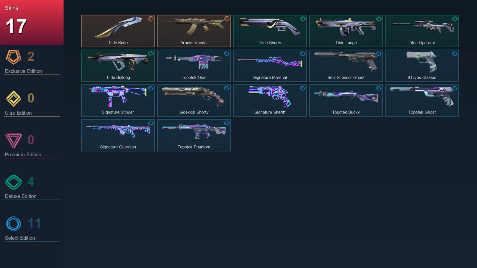 EU | Lv79 | Unranked | 17 Skin | 22 Agent | 31 Buddy