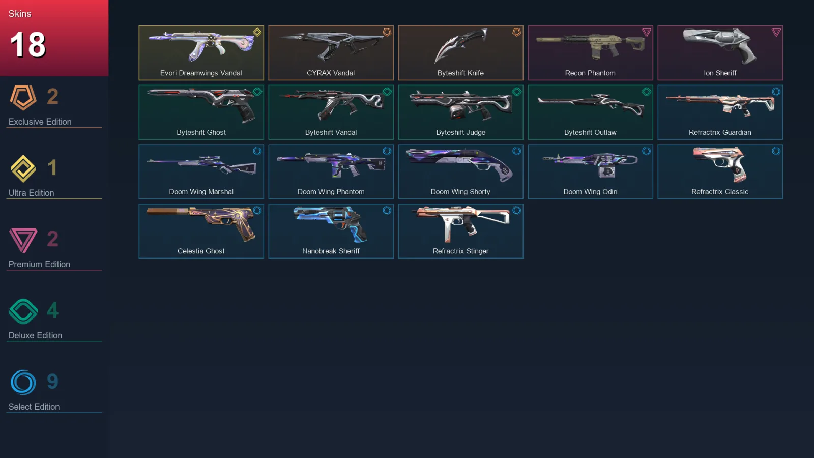 EU | Lv110 | Unranked | 18 Skin | 28 Agent | 30 Buddy — Valorant account