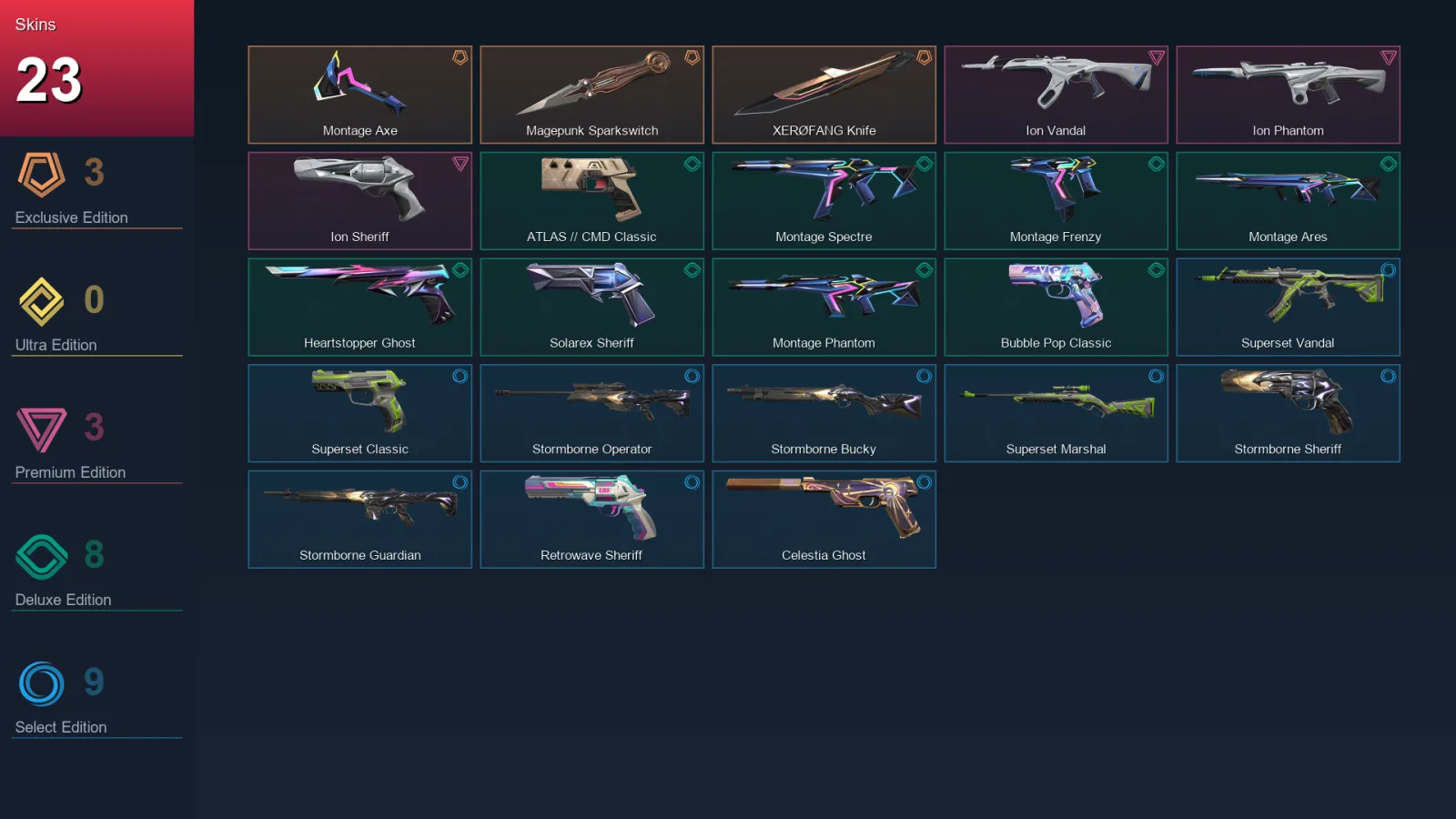EU | Lv152 | Unranked | 23 Skin | 29 Agent | 69 Buddy — Valorant account