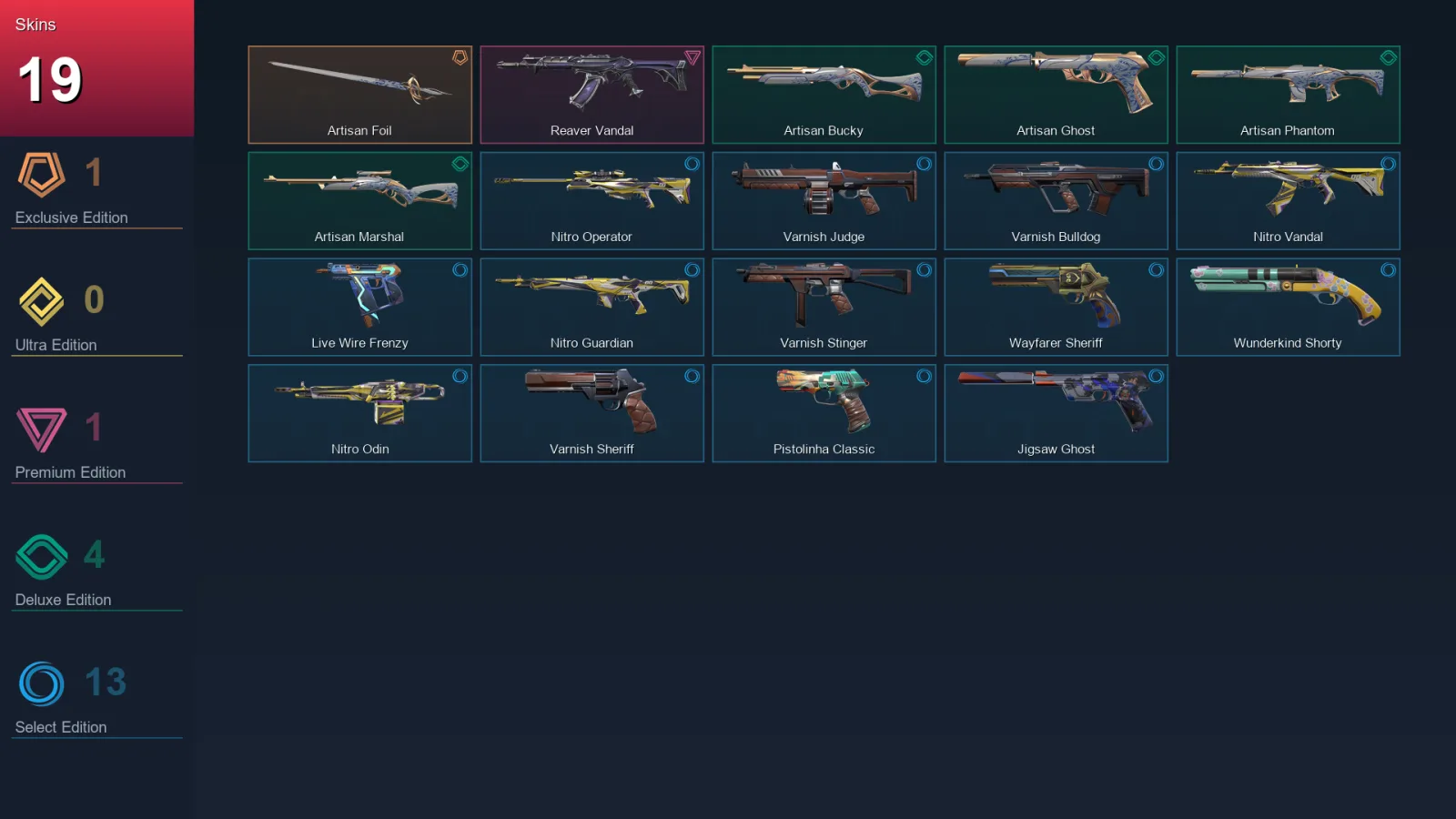 AP | Lv97 | Unranked | 19 Skin | 21 Agent | 58 Buddy