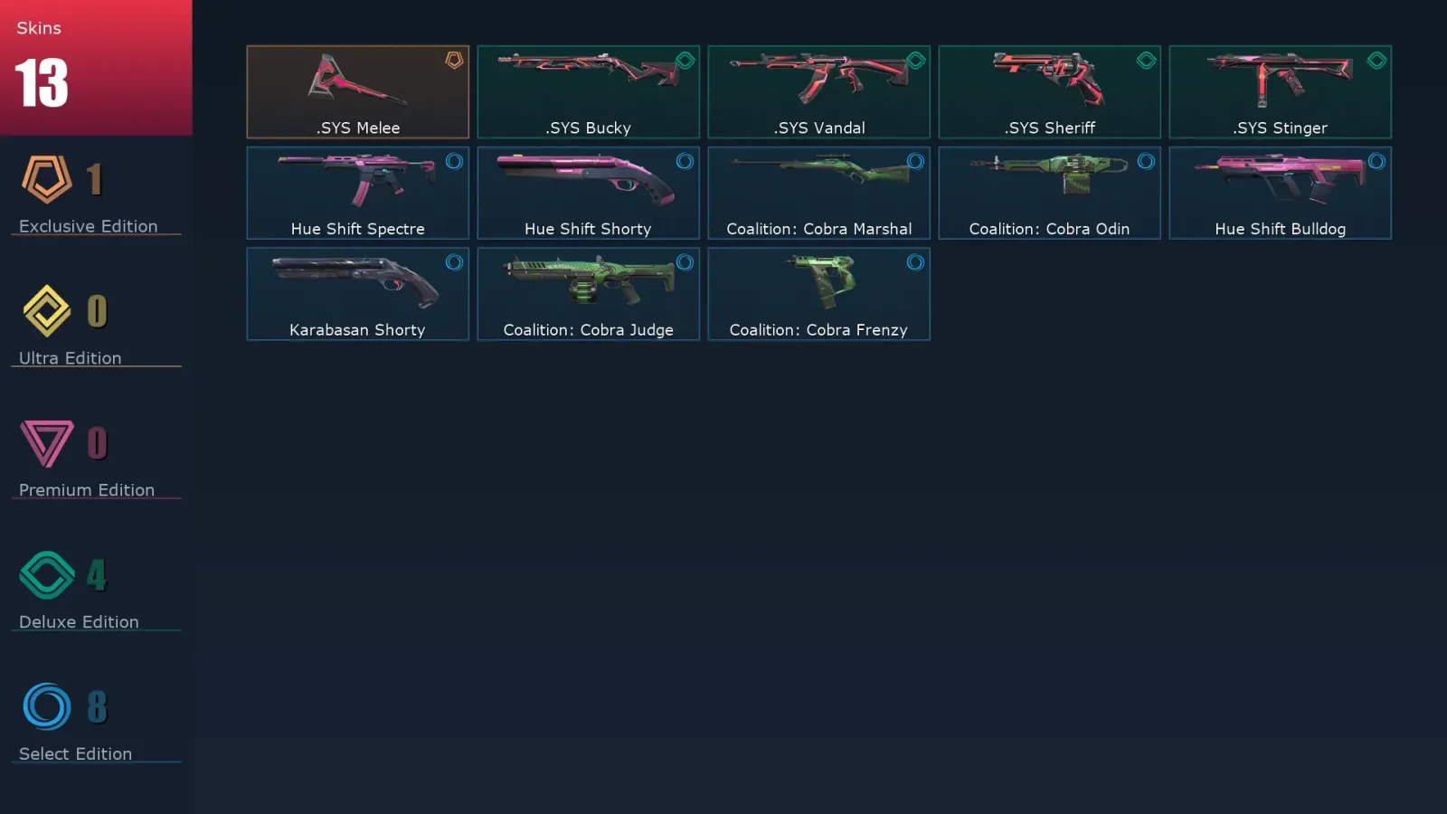 [Valorant] | EU | Level 36 | 9 Agents | 13 Skins — Valorant account