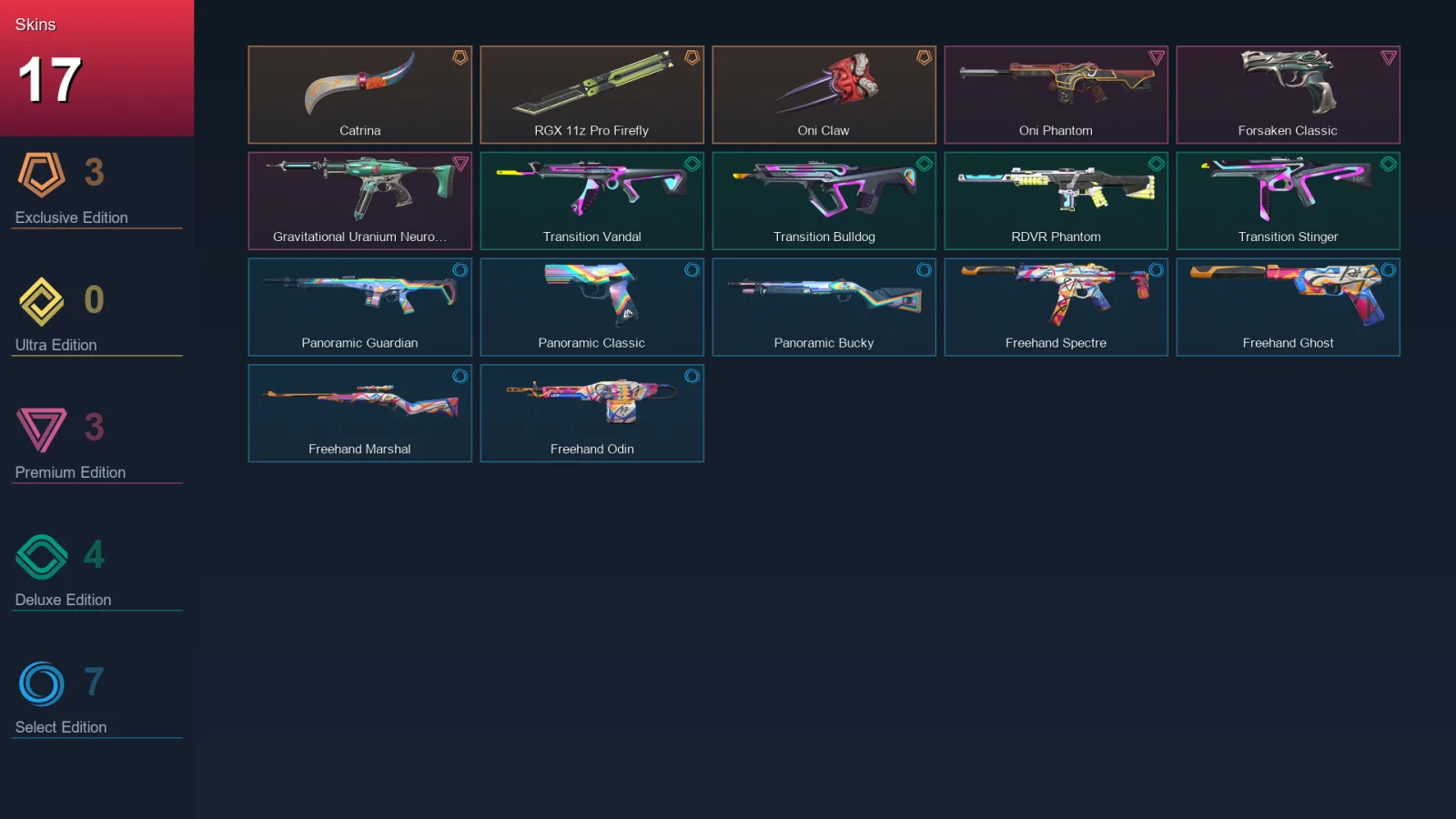 EU | Lv54 | Unranked | 17 Skin | 12 Agent | 23 Buddy — Valorant account