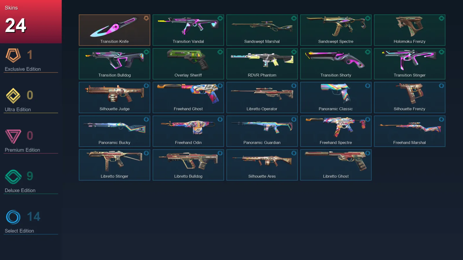 AP | Lv111 | Unranked | 24 Skin | 26 Agent | 50 Buddy