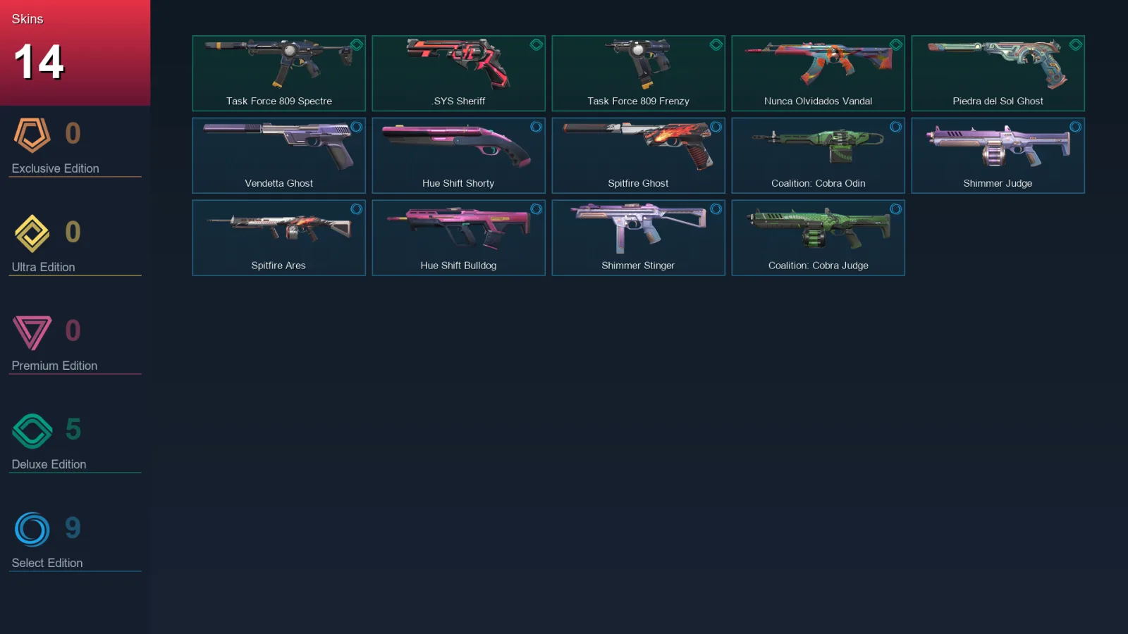 AP | Lv43 | Unranked | 14 Skin | 9 Agent | 20 Buddy — Valorant account