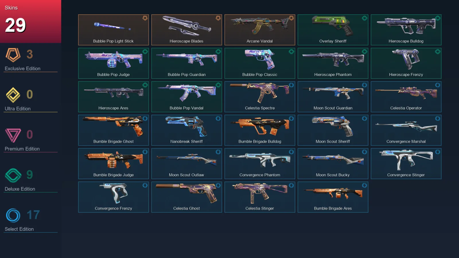 BR | Lv105 | Unranked | 29 Skin | 24 Agent | 37 Buddy &mdash; Valorant account with Frenzy skin