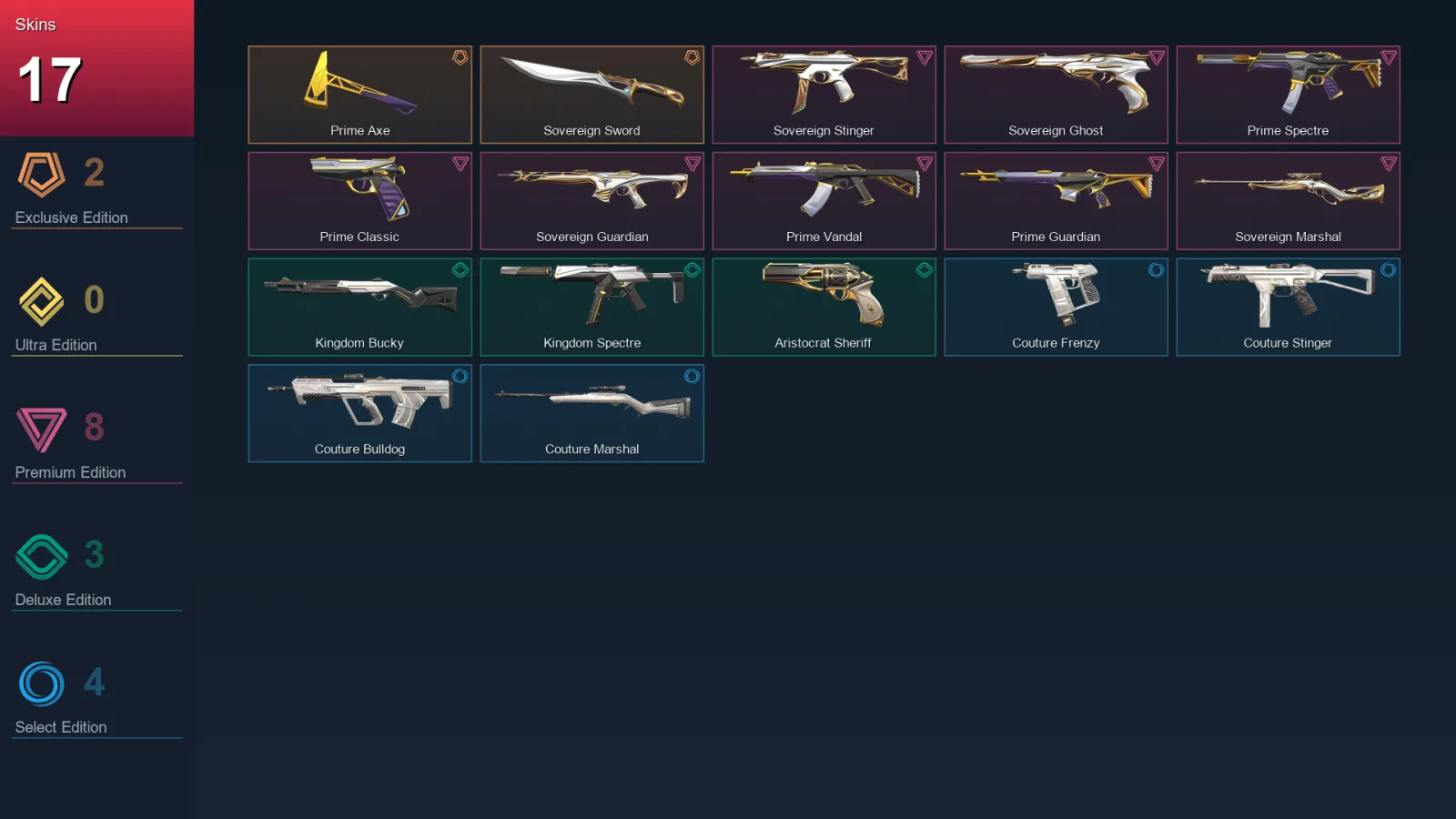 NA | Lv2 | Unranked | 17 Skin | 9 Agent | 10 Buddy — Valorant account