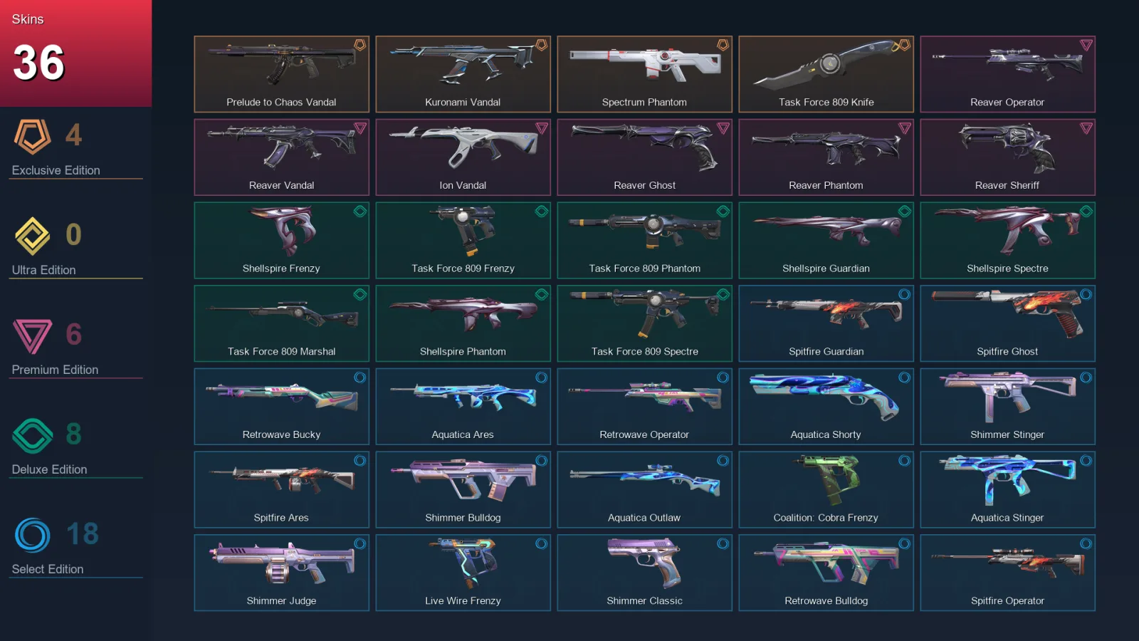 AP | Lv111 | Unranked | 36 Skin | 25 Agent | 45 Buddy — Valorant account