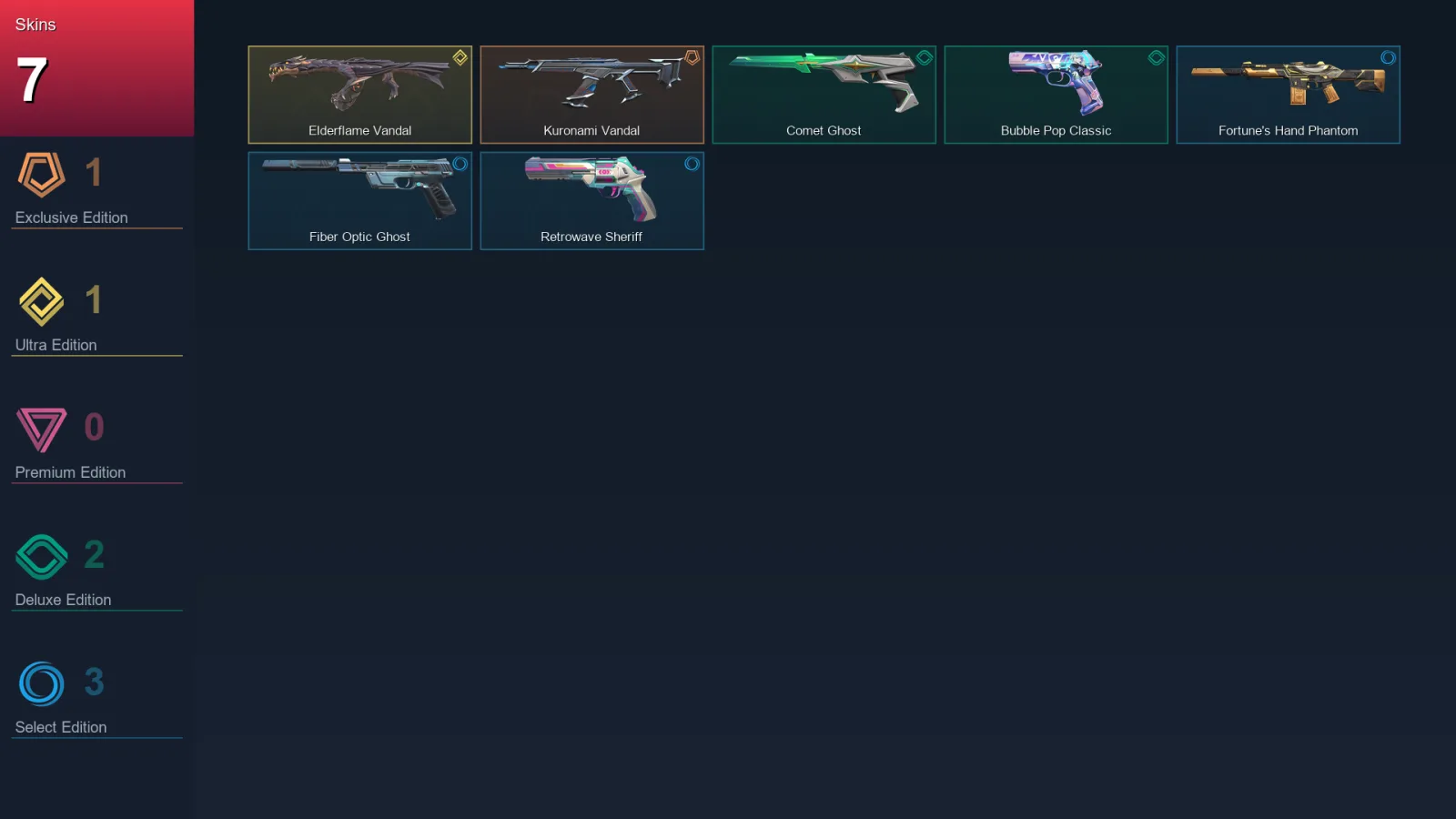 EU | Lv118 | Unranked | 7 Skin | 28 Agent | 31 Buddy