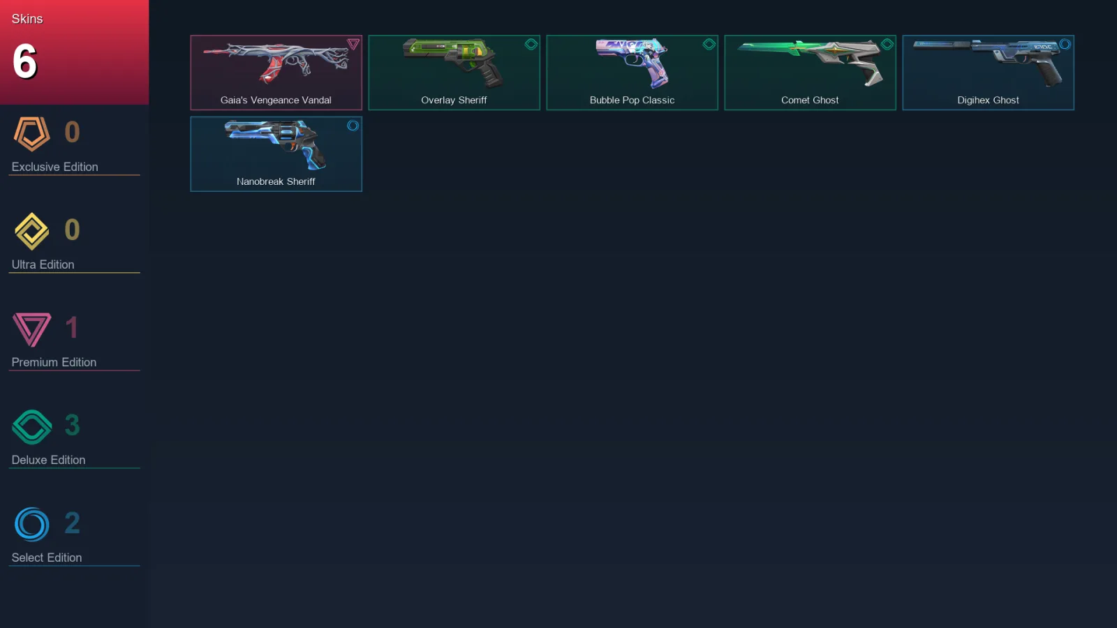 EU | Lv163 | Unranked | 6 Skin | 27 Agent | 61 Buddy