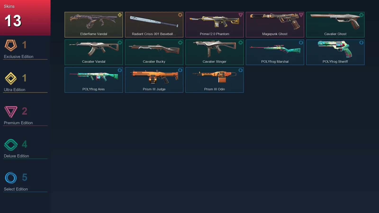 EU | Lv37 | Unranked | 13 Skin | 15 Agent | 22 Buddy — Magepunk Ghost