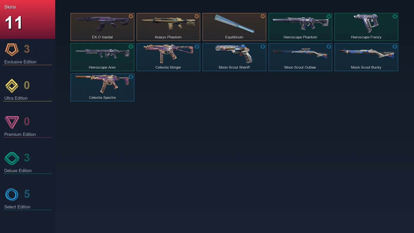 EU | Lv32 | Unranked | 11 Skin | 12 Agent | 12 Buddy