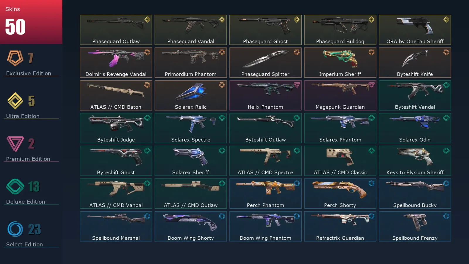 [Valorant] | EU | Level 124 | Diamond 2 | 29 Agents | 50 Skins — Valorant account