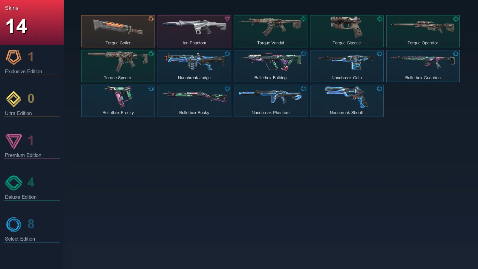 AP | Lv39 | Unranked | 14 Skin | 13 Agent | 20 Buddy
