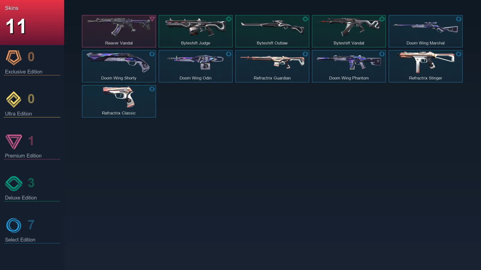 EU | Lv32 | Unranked | 11 Skin | 12 Agent | 16 Buddy