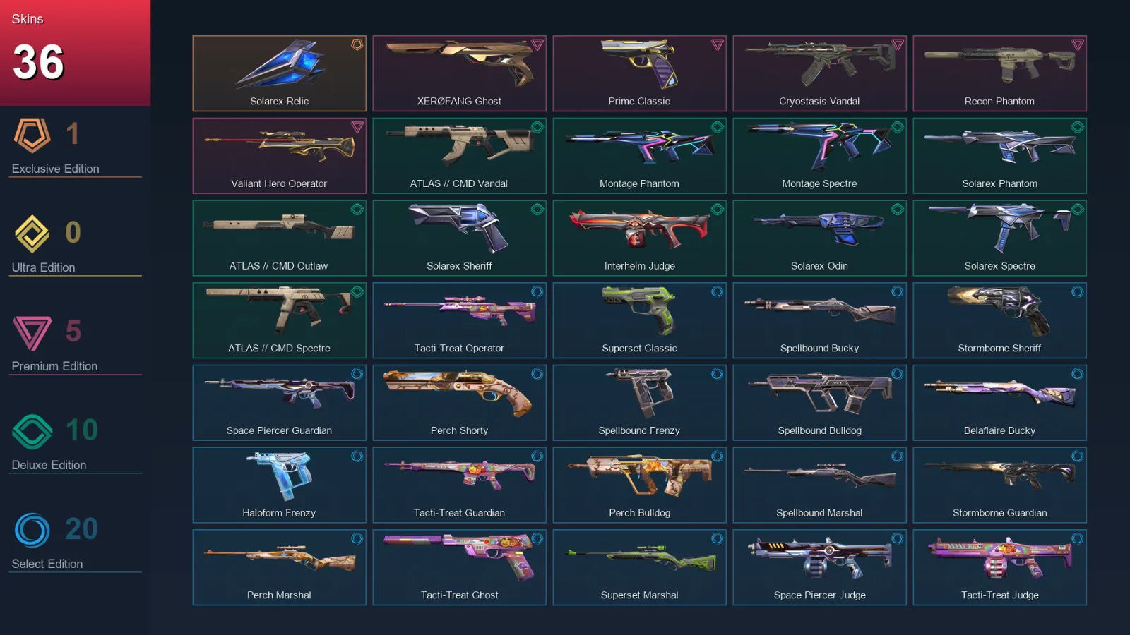 LA | Lv41 | Unranked | 36 Skin | 15 Agent | 34 Buddy